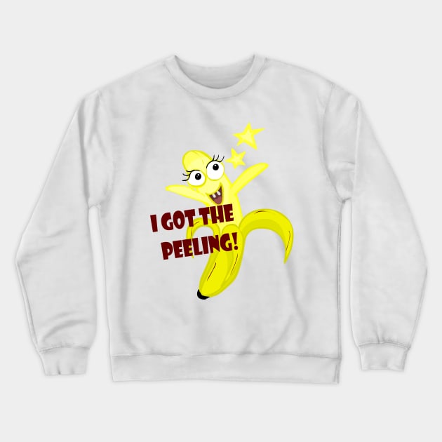 Ecstatic Banana Crewneck Sweatshirt by Bloomerang